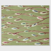 ファジープッシーヤナギの枝 ラッピングペーパー (フラット)