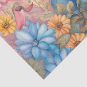 ファジーベビーエレファントインザパステルデイジーガーデン 薄葉紙 (詳細)