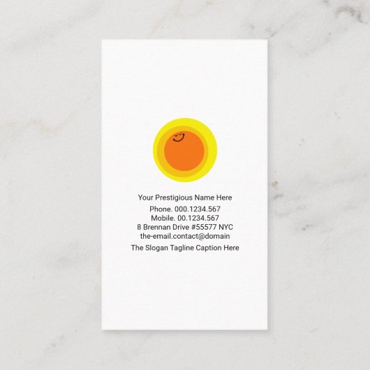 ファジーマザーベイシッターカイトベアベイシッター 名刺 (裏面)