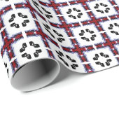 ファジー正方形フローラ ラッピングペーパー (ロールコーナー)