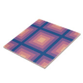 ファジー航海のピーチブルー正方形パターン タイル (側面)