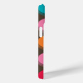 ファジー色ドット赤ブルーピンク緑のおもしろいパターン Case-Mate iPhoneケース (裏面 / 右)