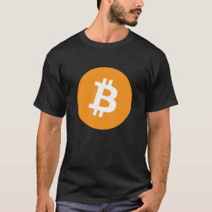 ファジー表現® Bitcoinオリジナルロゴブラック Tシャツ