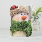 ファジー雪だるま 招待状 (スタンド正面)