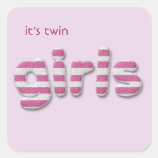 ファジー・ガール スクエアシール (正面)