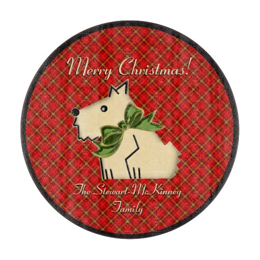 ファジーWuzzy Scotish Guard (パーソナライズされた) カッティングボード (正面)