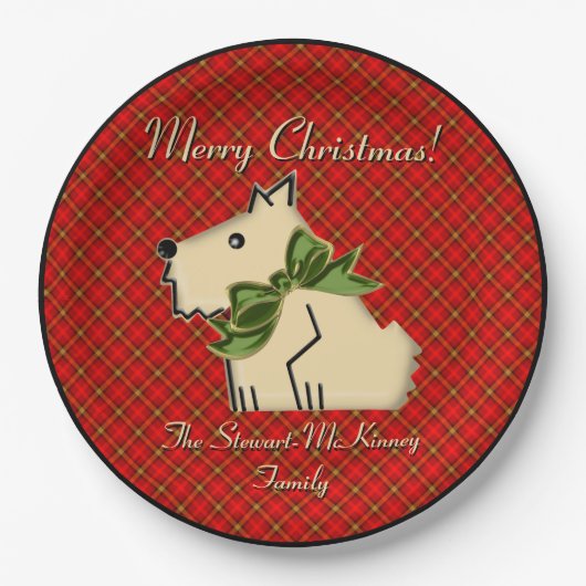 ファジーWuzzy Scotish Guard (パーソナライズされた) ペーパープレート (正面)
