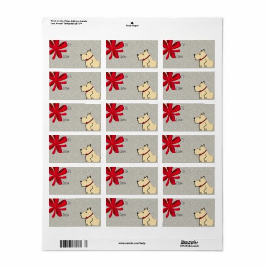 ファジーWuzzy To-Fromギフトラベル ラベル (フルシート)