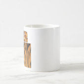 ファジ表現ー®タイガーアニマルプリント コーヒーマグカップ (中央)