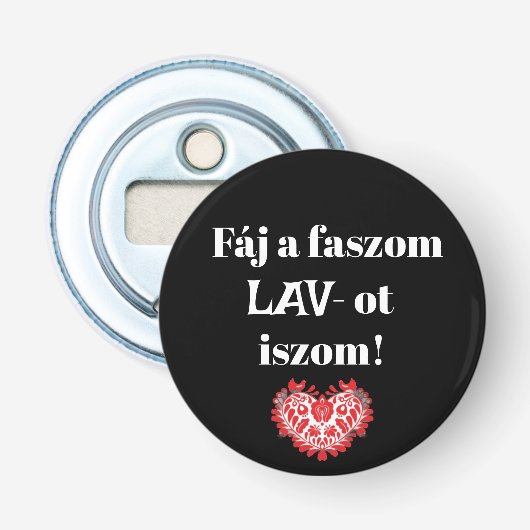 ファジa faszom LAV-ot iszom！フェケートソレニト 栓抜き (正面)
