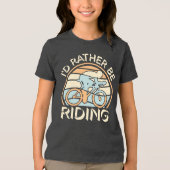 ファストサイクリスト私は私の自転車スポーツに乗っているほうがいい トライブレンドTシャツ (正面)