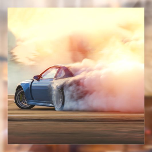 ファストスポーツカー漂流 – 大人&キッズレーシンググラフ ウィンドウサイン (シート2)