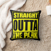 ファストピッチソフトボールが公園をストレートで出る クッション (ブランケット)