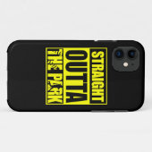 ファストピッチソフトボールが公園をストレートで出る Case-Mate iPhoneケース (裏面(横))