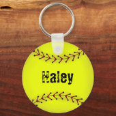 ファストピッチソフトボールファッションキーチェーン キーホルダー (正面)