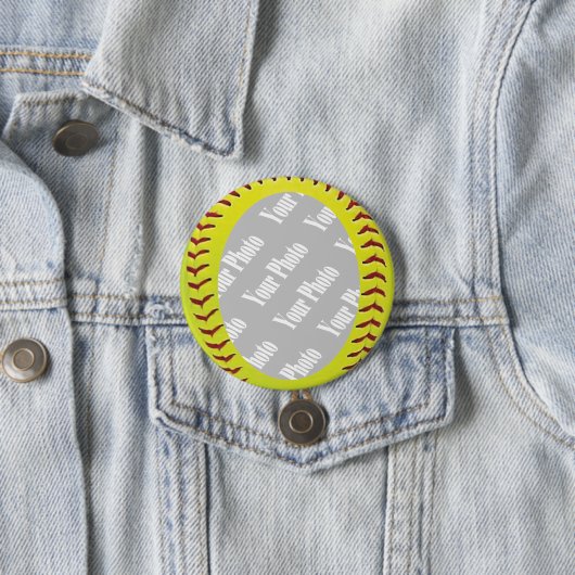 ファストピッチソフトボール写真テンプレート 缶バッジ (インサイチュ)