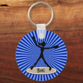 ファストピッチソフトボール投手キーチェーン キーホルダー (正面)