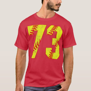 ファストピッチソフトボール73 73ソフトボールジャージーU Tシャツ