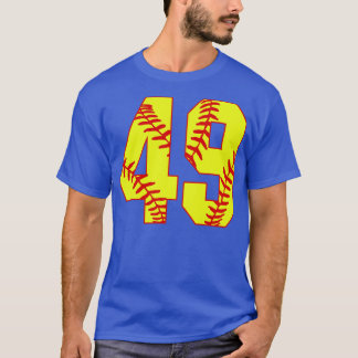 ファストピッチソフトボールNumber 49 49ソフトボールジャージーU Tシャツ