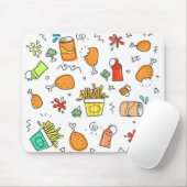 ファストフードおもしろい可愛モダン マウスパッド (マウス)