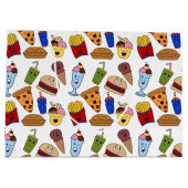 ファストフードおもしろい抱き枕 ラージペーパーバッグ (裏面)