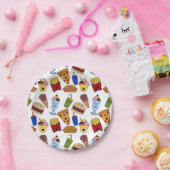 ファストフードおもしろい紙プレート ペーパープレート (パーティー)