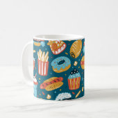 ファストフードのアイコン：ヴィンテージのドードル コーヒーマグカップ (正面左)