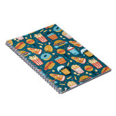 ファストフードのアイコン：ヴィンテージのドードル ノートブック (右側)