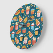 ファストフードのアイコン:ヴィンテージのドードル ラージ壁時計 (傾斜)