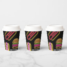 ファストフードのホットドッグとハンバーガー