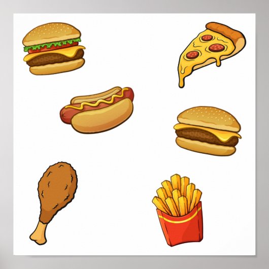 ファストフードの収集 ポスター (正面)