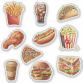 ファストフードの喜び シール (正面)