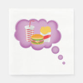 ファストフードの夢を見ること スタンダードランチョンナプキン (正面)