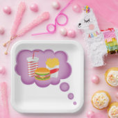 ファストフードの夢を見ること ペーパープレート (パーティー)