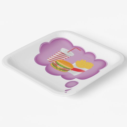 ファストフードの夢を見ること ペーパープレート (傾斜あり)