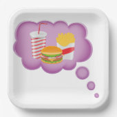 ファストフードの夢を見ること ペーパープレート (正面)