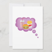 ファストフードの夢を見ること 招待状 (正面)