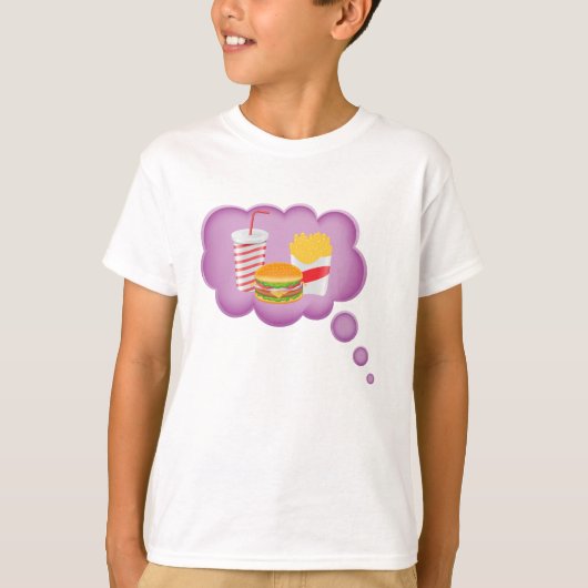 ファストフードの夢を見ること Tシャツ (正面)