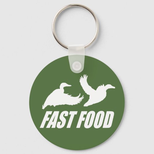 ファストフードの水鳥w キーホルダー (正面)