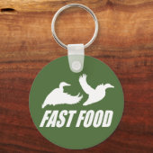 ファストフードの水鳥w キーホルダー (正面)