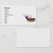 ファストフードの食事 名刺 (正面/裏面)