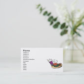 ファストフードの食事 名刺 (スタンド正面)