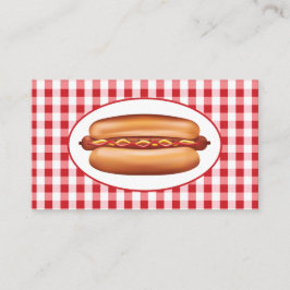 ファストフードの飲食店、屋台、またはレストラン用のホットドッグ 名刺