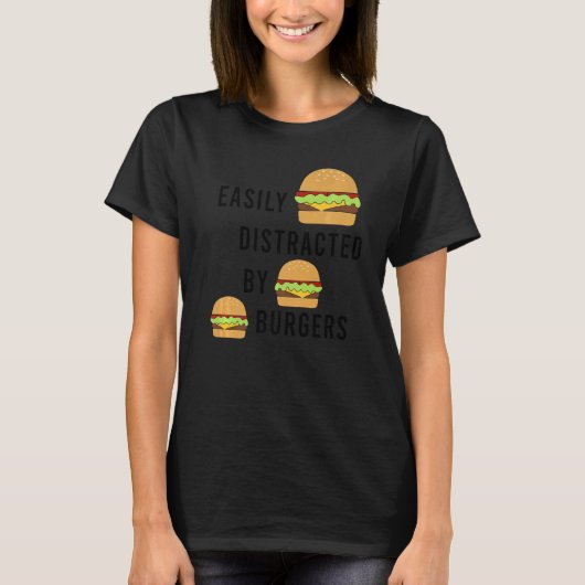 ファストフードシェフ引用文バーガ食べーの Tシャツ (正面)