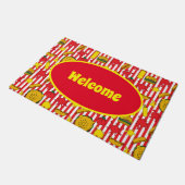 ファストフードダイナー、バー&レストランウェルカム ドアマット (アングル)