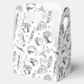 ファストフードハンバーグフライホットドッグチキンパターン フェイバーボックス (オープン)