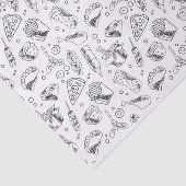 ファストフードハンバーグフライホットドッグチキンパターン 薄葉紙 (詳細)