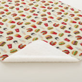 ファストフードバーガー、フライドポテト、サンデー シェルパブランケット (3/4)