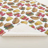 ファストフードパターンブランケット シェルパブランケット (3/4)