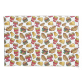 ファストフードパターン枕ケース 枕カバー (正面)